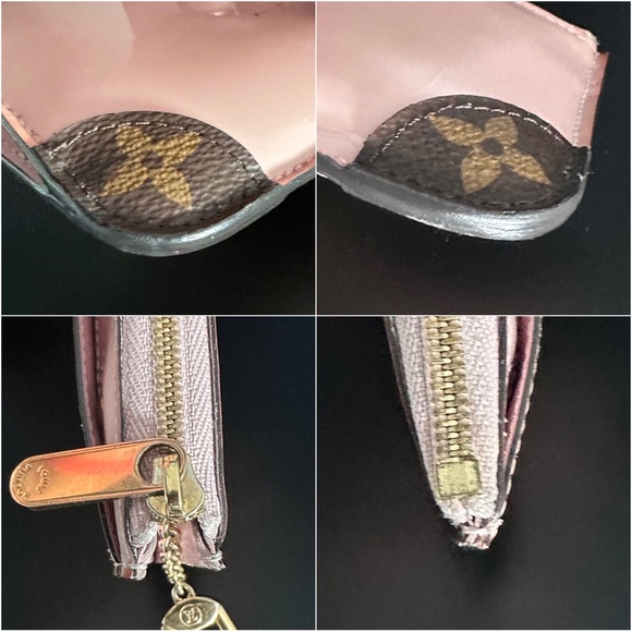 ❌SOLD❌ 💎LOUIS VUITTON Patent Miroir Venice Key Pouch Rose Ballerine - Picture 6 of 11